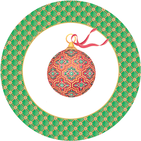 Caspari Imperial Ornaments Gold Christmas Holiday Designer - Tarjetas De Cumpleaños Ladybug - Free Transparent PNG Clipart Images Download. - Transparent PNG Free Download
