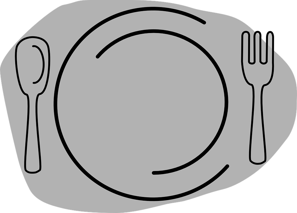 Cutlery Food Plate Knife Fork Dinner Grey - Koulutettujen Hierojien Liitto - Free Transparent PNG Clipart Images Download. - Transparent PNG Free Download