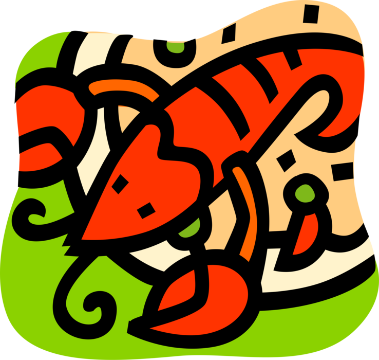 Vector Illustration Of Clawed Lobster Shellfish Seafood - Clip Art - Free Transparent PNG Clipart Images Download. - Transparent PNG Free Download