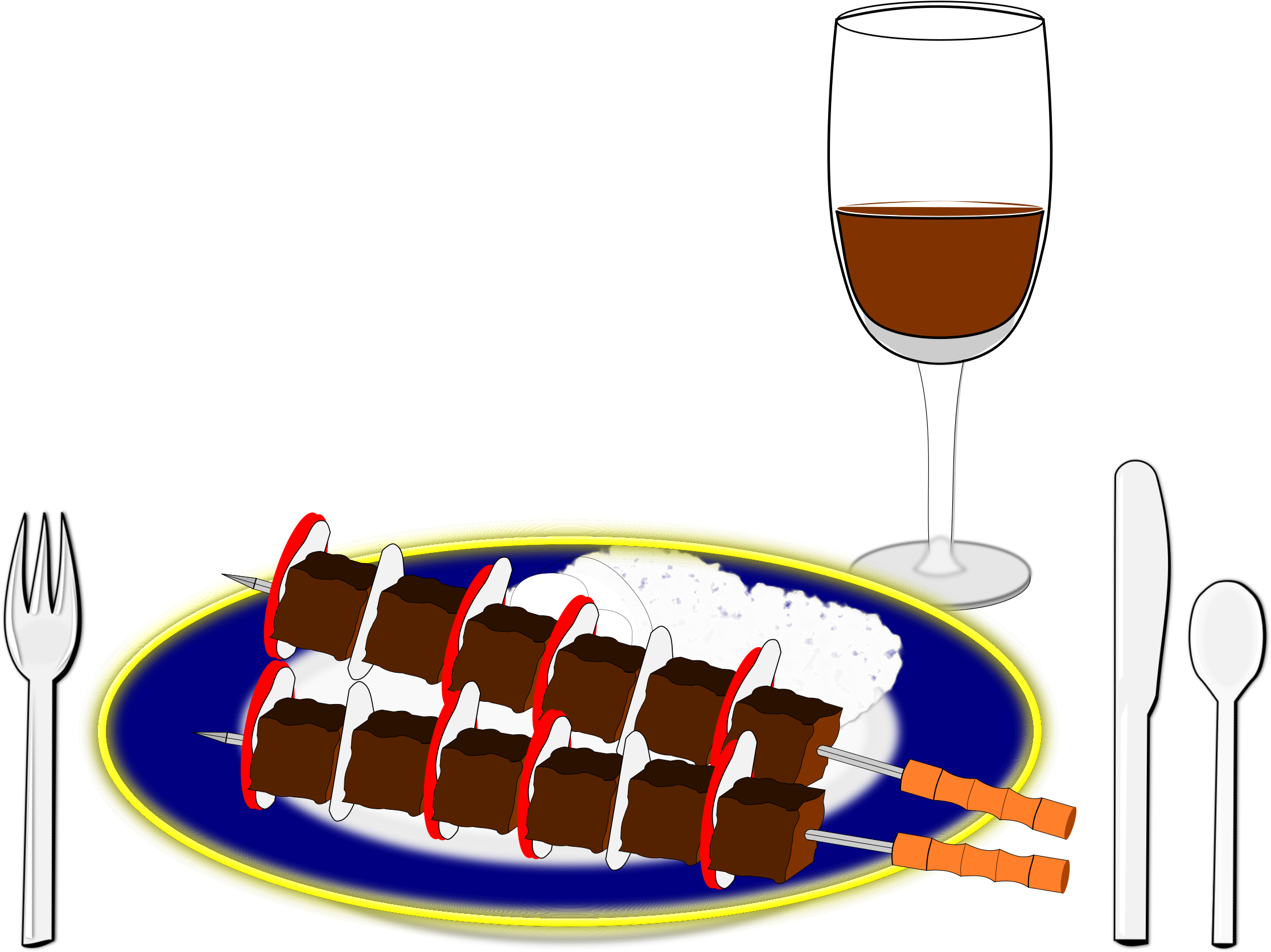 Dinner - Souvlaki - Free Transparent PNG Clipart Images Download. - Transparent PNG Free Download