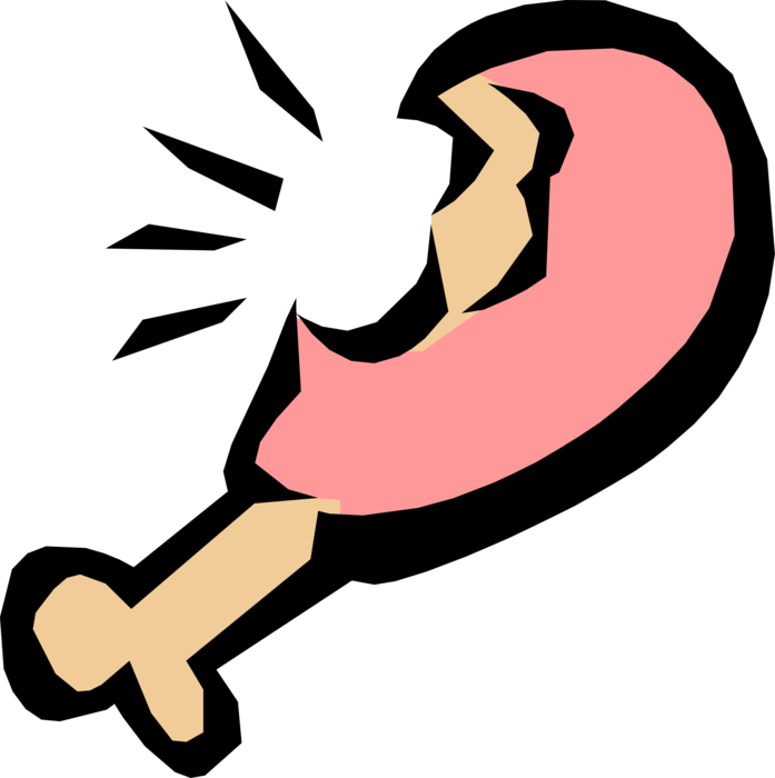 Vector Illustration Of Turkey Drumstick Leg With Bite - Vector Illustration Of Turkey Drumstick Leg With Bite - Free Transparent PNG Clipart Images Download. - Transparent PNG Free Download
