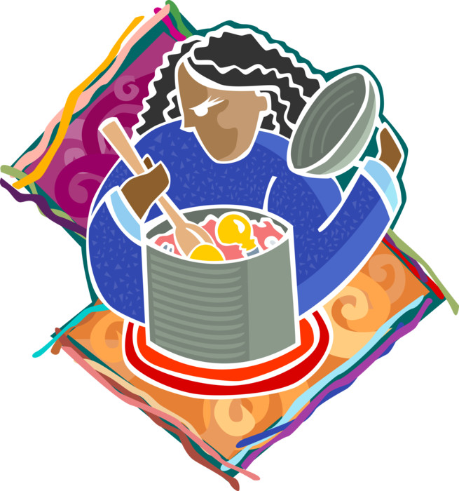 Vector Illustration Of Slow Cooker Crock Pot Cooking - Slow Cooker - Free Transparent PNG Clipart Images Download. - Transparent PNG Free Download