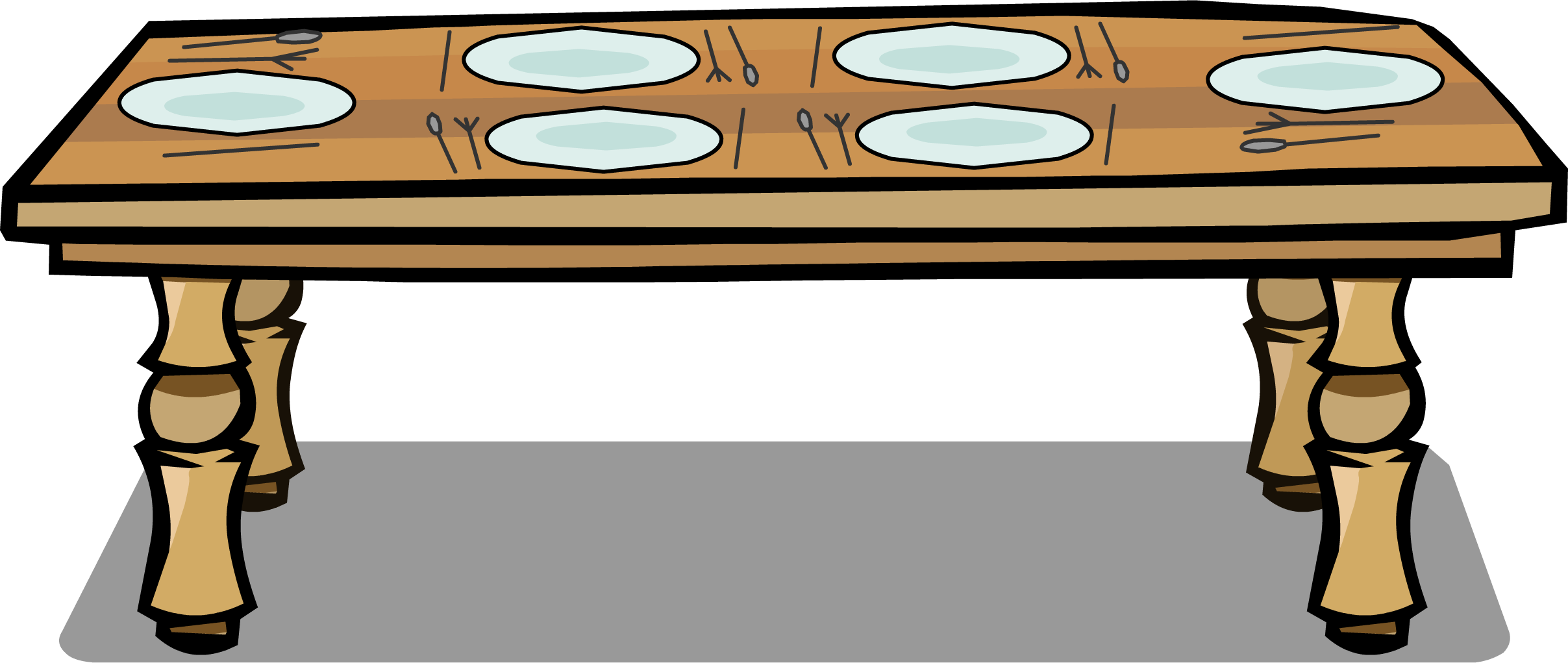 Table Clip Dinner Black And White Stock - Clip Art Tables - Free Transparent PNG Clipart Images Download. - Transparent PNG Free Download