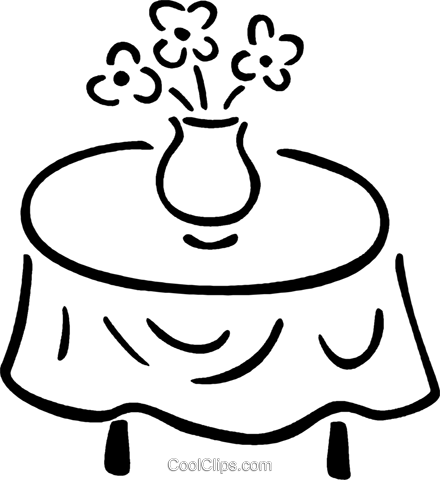 Dinner Table Royalty Free Vector Clip Art Illustration - Illustration - Free Transparent PNG Clipart Images Download. - Transparent PNG Free Download