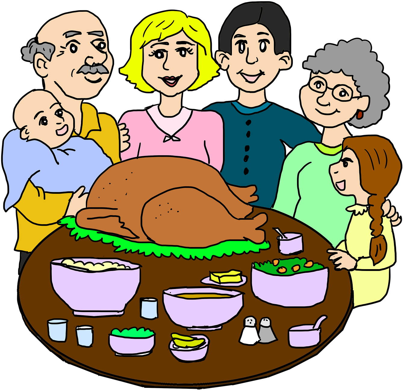 Family Dinner 3407701 - Family Dinner 3407701 - Free Transparent PNG Clipart Images Download. - Transparent PNG Free Download