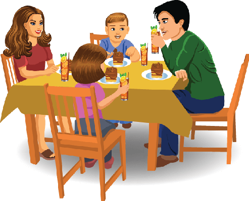 Meal Clipart Family Dinner - Family Dinner Clipart Transparent PNG - 493x399 - Free Download on - Transparent PNG Free Download