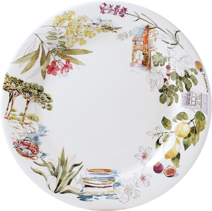 4 Dinner Plate - Gien France Provence Dinner Plates 10 3/4" Dia, Four Transparent PNG - 869x864 - Free Download on - Transparent PNG Free Download