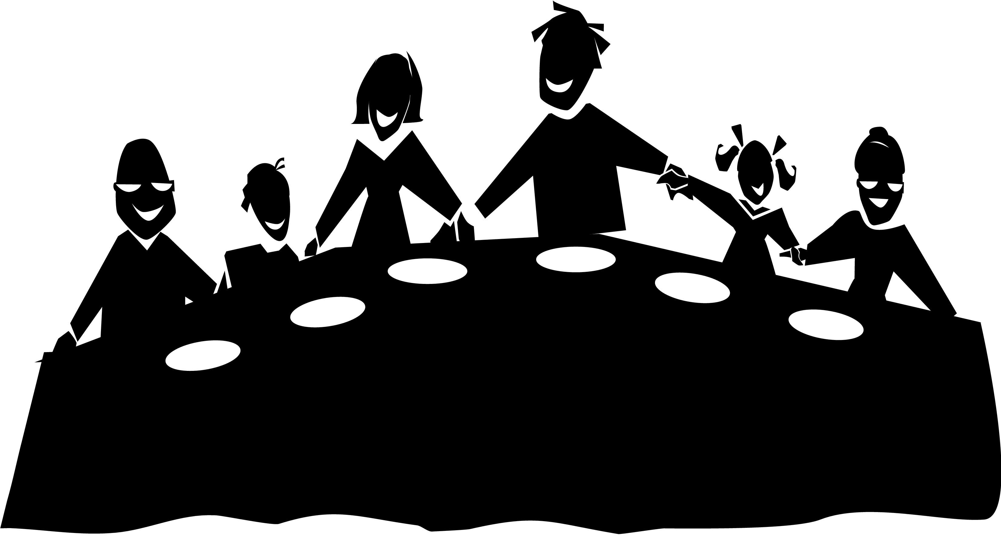 Meal Clipart Team Dinner - Family Dinner Table Clip Art Transparent PNG - 3300x1779 - Free Download on - Transparent PNG Free Download