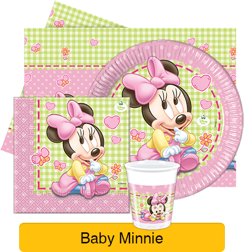 Minnie Mouse Party Supplies - 8 Disney Minnie Mouse Baby Party Paper Dinner Plates Transparent PNG - 500x500 - Free Download on - Transparent PNG Free Download