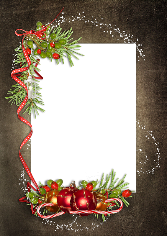 Cadres De Noel - Christmas Dinner Border Clipart Transparent PNG - 566x800 - Free Download on - Transparent PNG Free Download