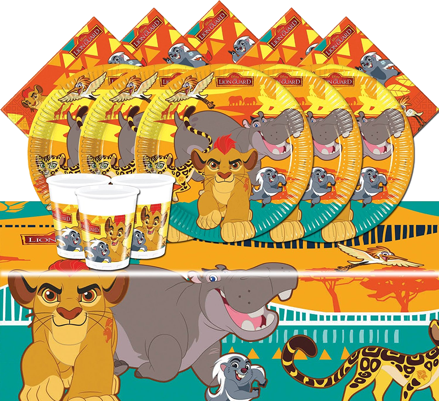 Party-supplies - Procos The Lion Guard Paper Party Dinner Plates 8 Pack Transparent PNG - 1500x1373 - Free Download on - Transparent PNG Free Download