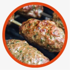 Lamb Kofta Kebab - Meal Ideas For Summer Dinner Party Transparent PNG - 1181x1181 - Free Download on - Dinner Transparent PNG Free Download