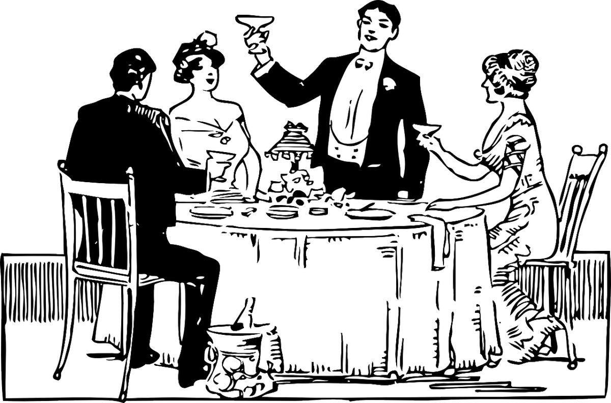 Timothy Mcsweeney On Twitter - Dinner Party Clipart Transparent PNG - 1200x792 - Free Download on - Transparent PNG Free Download