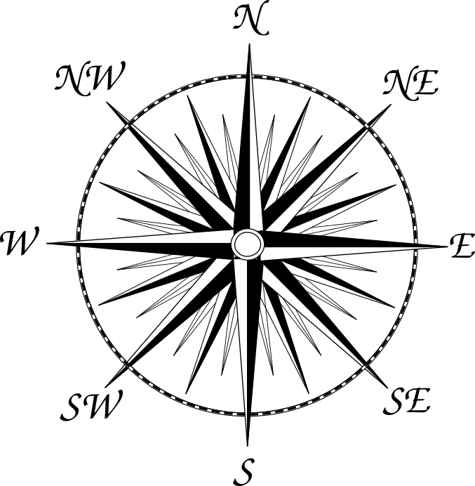 Another Compass Rose, This One With All 32 Points For - Dinner Plate Wedding Icon Transparent PNG - 677x692 - Free Download on - Transparent PNG Free Download