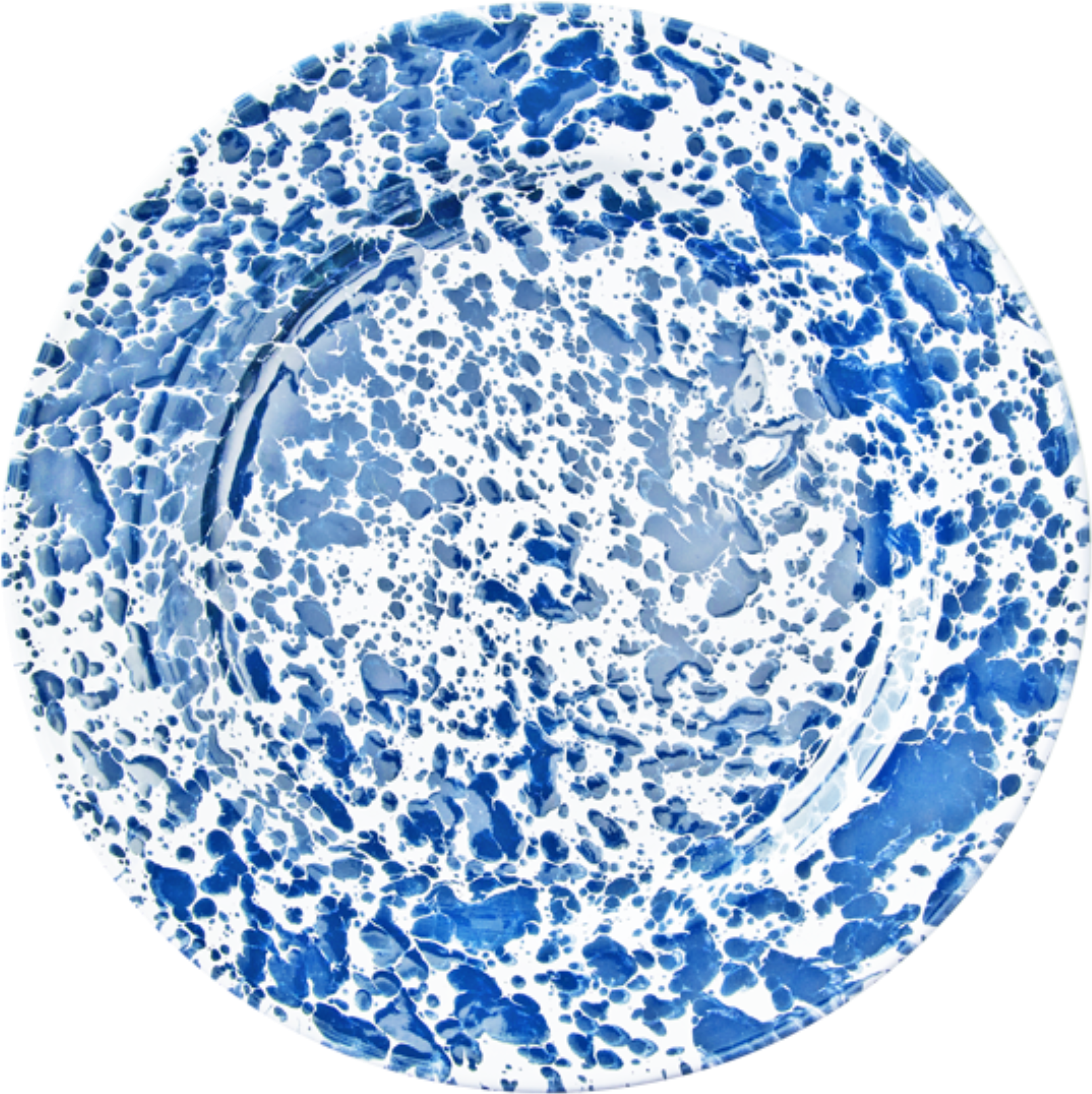 Blue Splatter Enamel Dinner Plate - Circle Transparent PNG - 600x600 - Free Download on - Transparent PNG Free Download