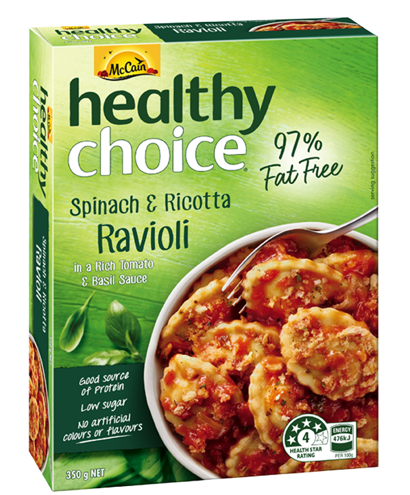 Healthy Choice Spinach & Ricotta Ravioli 350g Transparent PNG - 720x720 - Free Download on - Transparent PNG Free Download