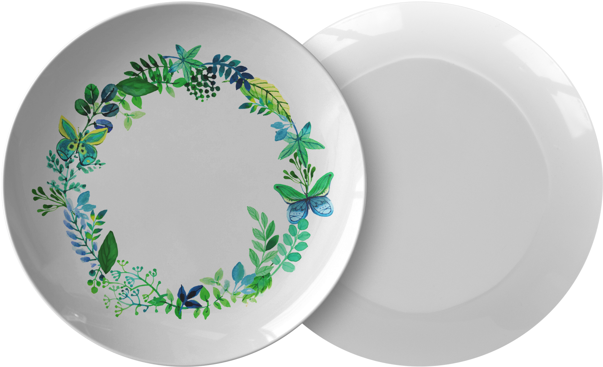 Butterfly Wreath Watercolor Designer Dinner Plate 10 - Address Book For Women (address Book Large Print) Transparent PNG - 2000x2000 - Free Download on - Transparent PNG Free Download