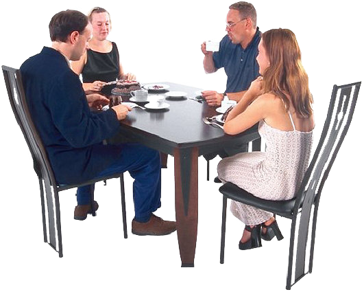 Dinner Png Download - People Sitting At Table Png Transparent PNG - 531x425 - Free Download on - Transparent PNG Free Download
