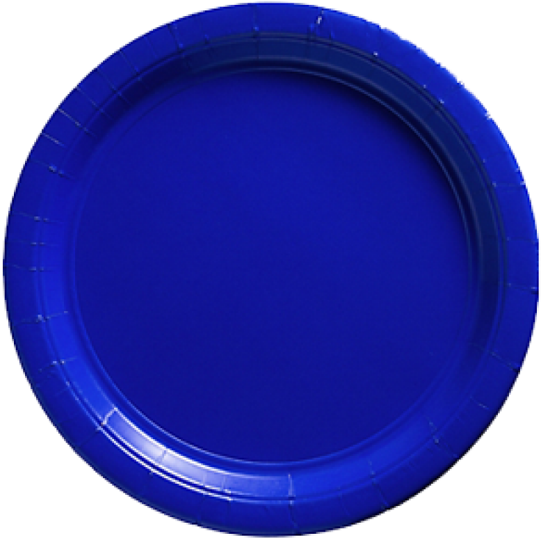 Bright Royal Blue Paper Dinner Plates 20ct - Circle Transparent PNG - 800x800 - Free Download on - Transparent PNG Free Download