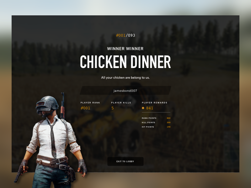 Chicken Dinner Dribbble - Playerunknowns Battlegrounds Pc - Genuine Steam Download Transparent PNG - 800x600 - Free Download on - Transparent PNG Free Download