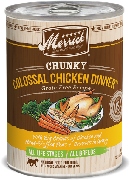 Merrick Grain Free Chunky Colossal Chicken Dinner Dog - Merrick Wet Dog Food Transparent PNG - 700x700 - Free Download on - Transparent PNG Free Download