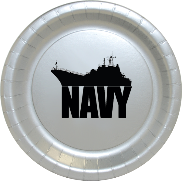 Click For Larger Picture Of Us Navy Ship Silver Dinner - Us Navy Party Supplies Transparent PNG - 600x595 - Free Download on - Transparent PNG Free Download