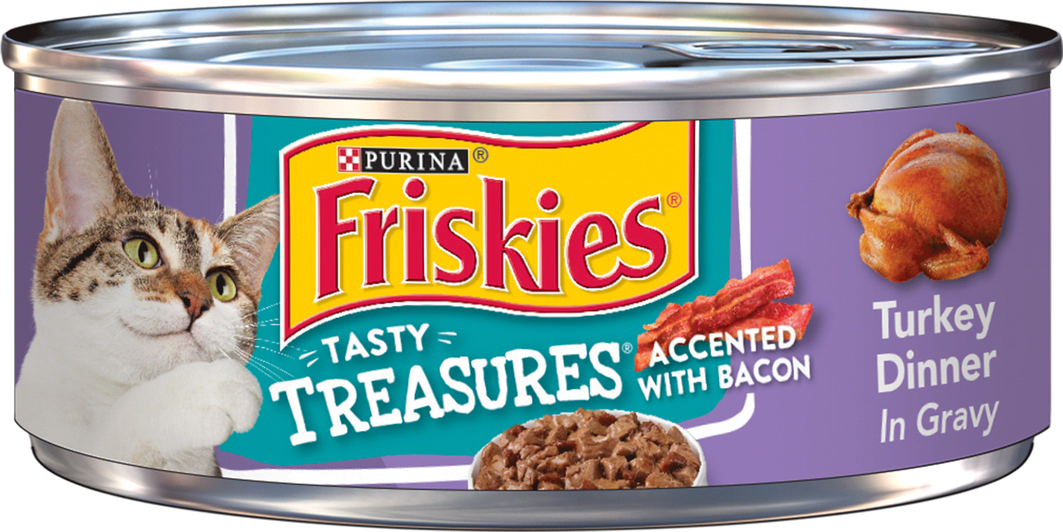 Purina Friskies Tasty Treasures Turkey Dinner In Gravy - Friskies Cat Food Transparent PNG - 2400x2400 - Free Download on - Transparent PNG Free Download
