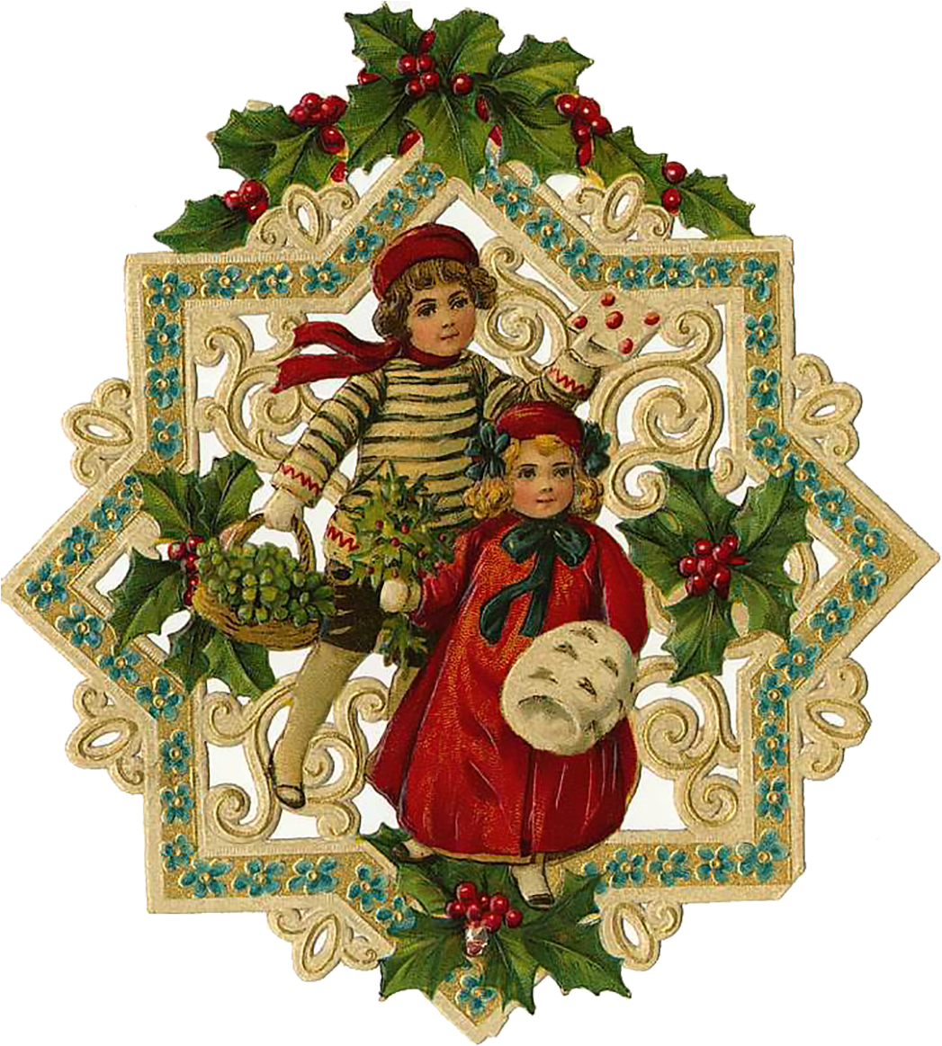 Victorian Holiday Dinner A Huge Success - Victorian Christmas Die Cut Transparent PNG - 1050x1179 - Free Download on - Transparent PNG Free Download