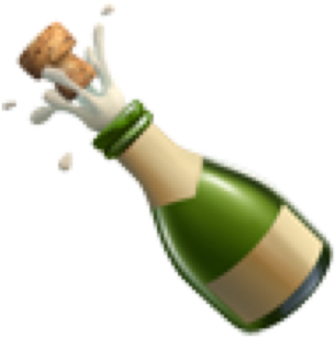 Emoji Iphoneemoji Champagne Bottle Food Dinner Newyear - Beer Bottle Transparent PNG - 1024x1024 - Free Download on - Transparent PNG Free Download