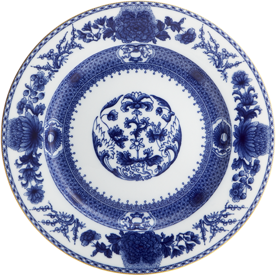 Imperial Blue Dinner Plate - Mottahedeh Blue Lace Dinner Plate, HD Png Download - Transparent PNG Free Download