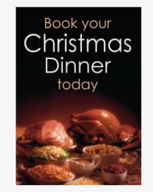 Book Your Christmas Dinner Waterproof Poster" Title="book - Thanksgiving Promotions, HD Png Download - Transparent PNG Free Download