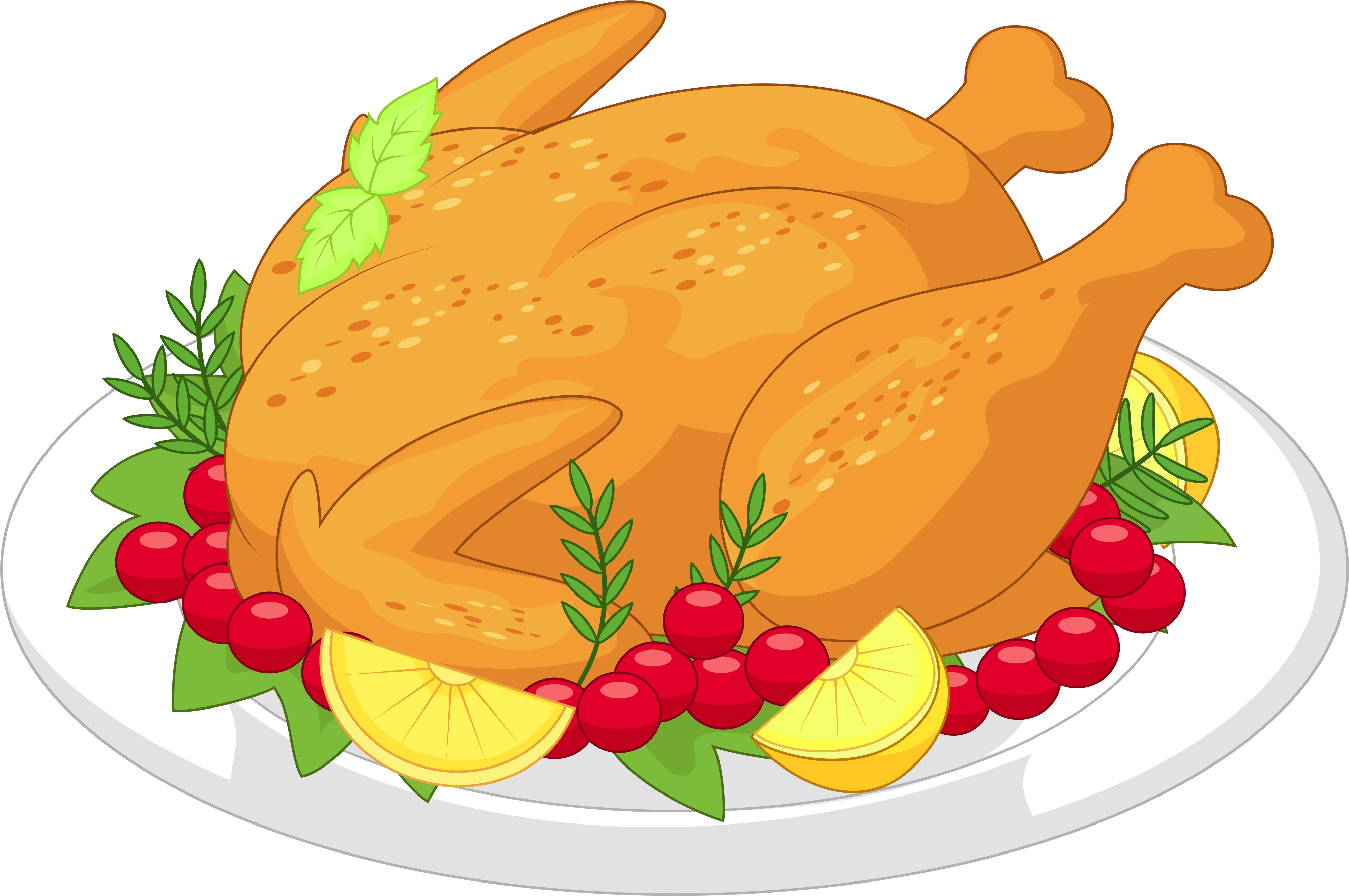Turkey Meat Thanksgiving Clip Art - Chicken Food Clip Art, HD Png Download - Transparent PNG Free Download