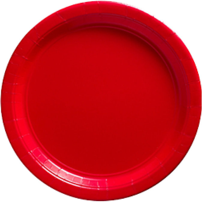 Apple Red Paper Dinner Plates 20ct - Circle, HD Png Download - Transparent PNG Free Download