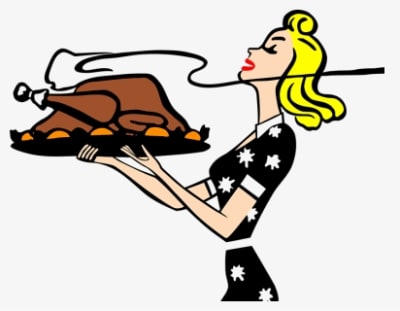 Dinner - Vintage Retro Thanksgiving, HD Png Download - Dinner Transparent PNG Free Download