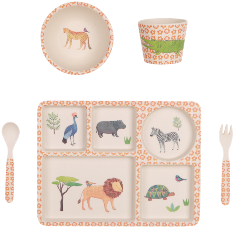 Bamboo Kids Dinner Set" Data Rimg="lazy" Data - Love Mae, HD Png Download - Transparent PNG Free Download