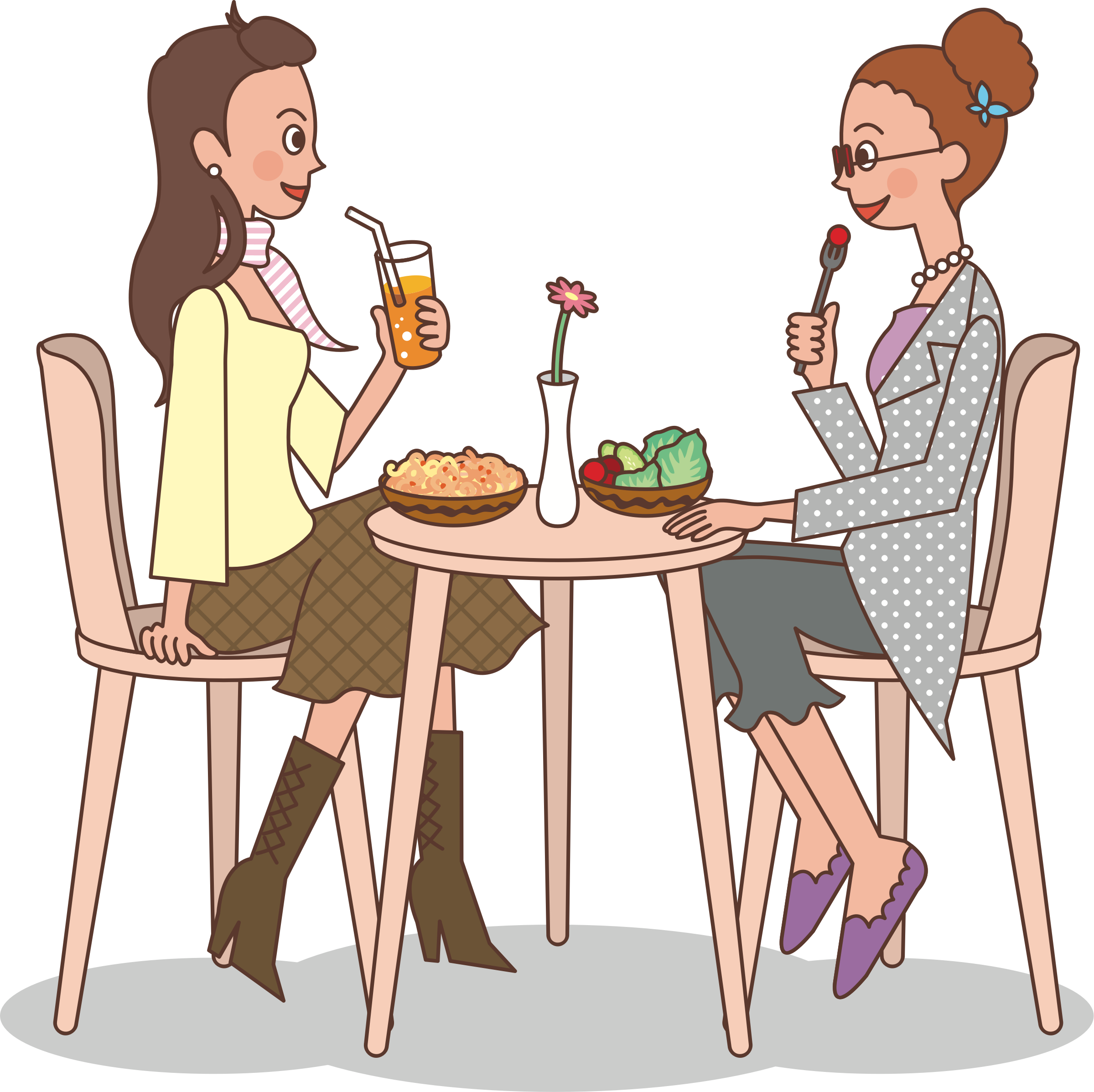 Ladies At Lunch Big - Ladies Who Lunch Free, HD Png Download - Dinner Transparent PNG Free Download