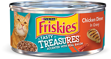 Tasty Treasures Chicken Dinner In Gravy Cat Food - Friskies Tasty Treasures With Cheese, HD Png Download - Transparent PNG Free Download