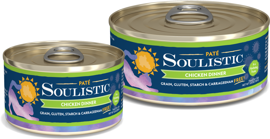 Soulistic Pates Chicken Lg Sm Cans V1r1 - Soulistic Tuna And Salmon, HD Png Download - Transparent PNG Free Download