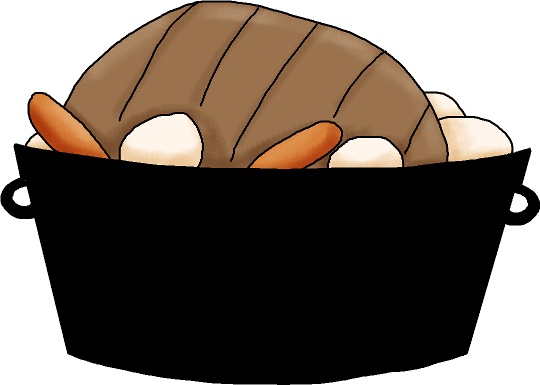 Harvest Roast Beef Dinner Clipart - Pot Roast Clip Art, HD Png Download - Transparent PNG Free Download