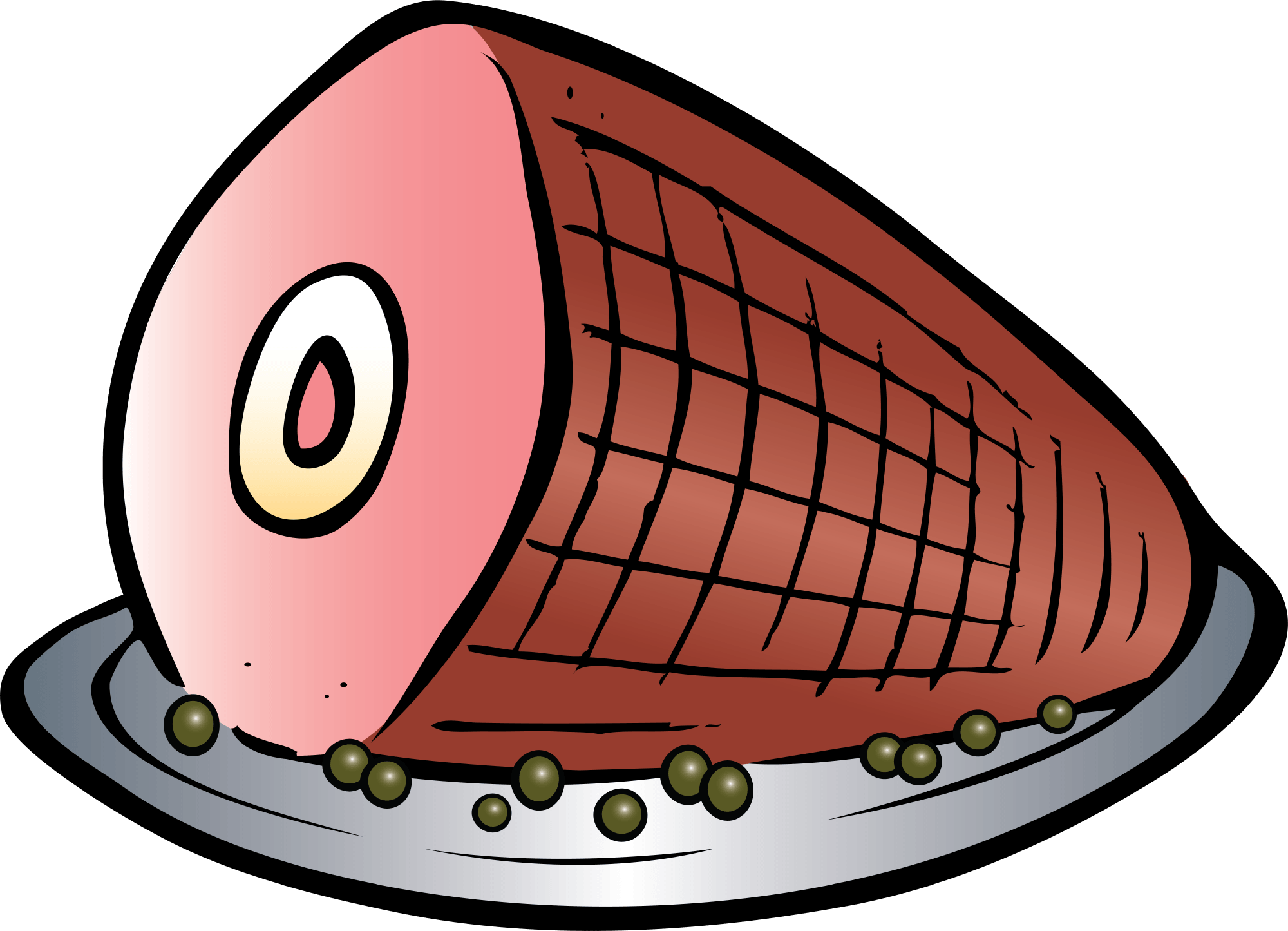 Ham Dinner Clipart - Ham Clipart Transparent, HD Png Download - Transparent PNG Free Download