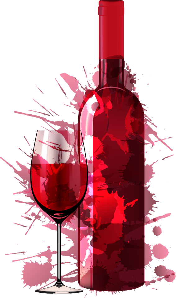 Drink Creative Dinner Vector Party Painting Red Clipart - Wine Glass Png Transparent, Png Download - Transparent PNG Free Download