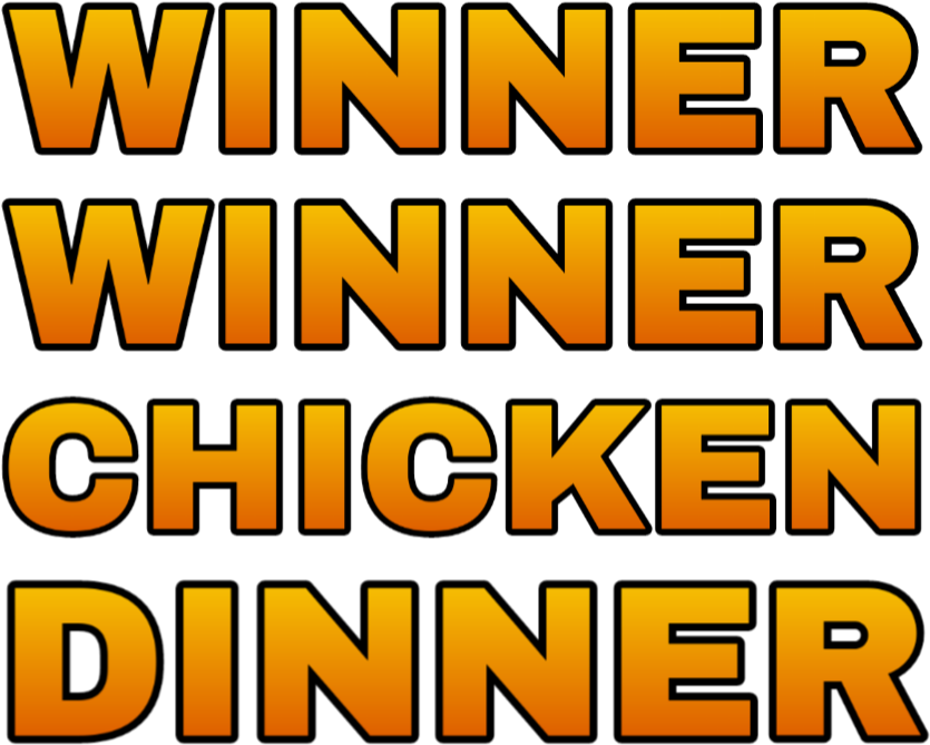 [ Best ] New Pubg Png - Winner Winner Chicken Dinner Images Hd, Transparent - Transparent PNG Free Download