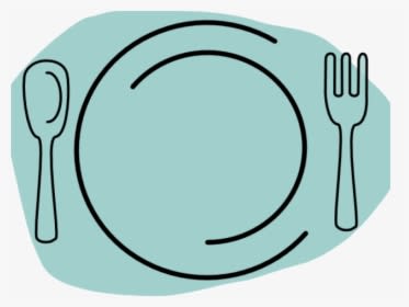 Cutlery Clipart Thanksgiving Dinner Plate - Thanksgiving Plate Clipart, HD Png Download - Transparent PNG Free Download