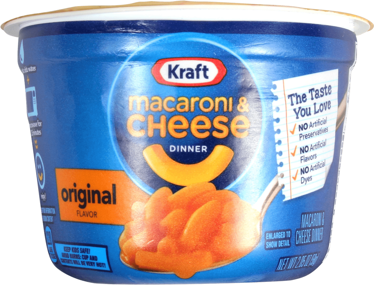 Kraft Easy Macaroni Cheese Micro Cups 2 05oz - Kraft Macaroni And Cheese, HD Png Download - Transparent PNG Free Download