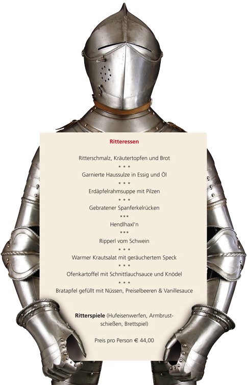 Knights Dinner On The Fortress Hohensalzburg Salzburg - Breastplate, HD Png Download - Transparent PNG Free Download