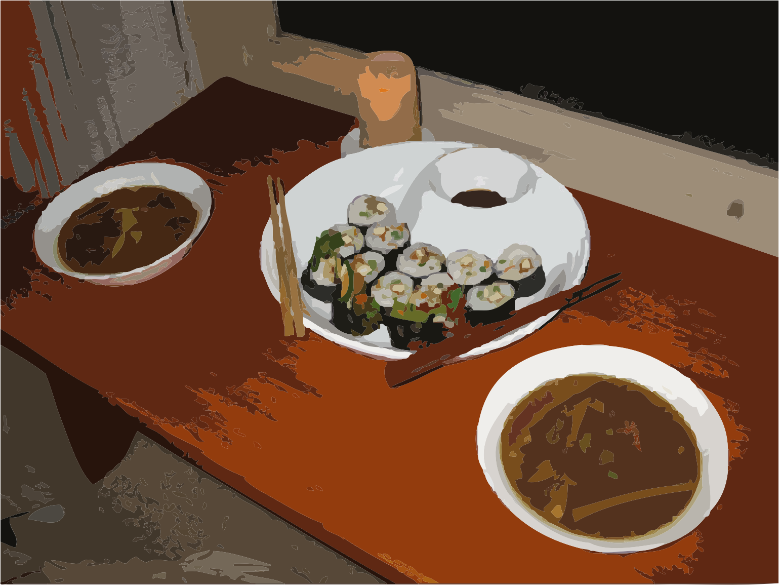 A Candlelight Sushi Dinner Clip Arts - Gimbap, HD Png Download - Transparent PNG Free Download