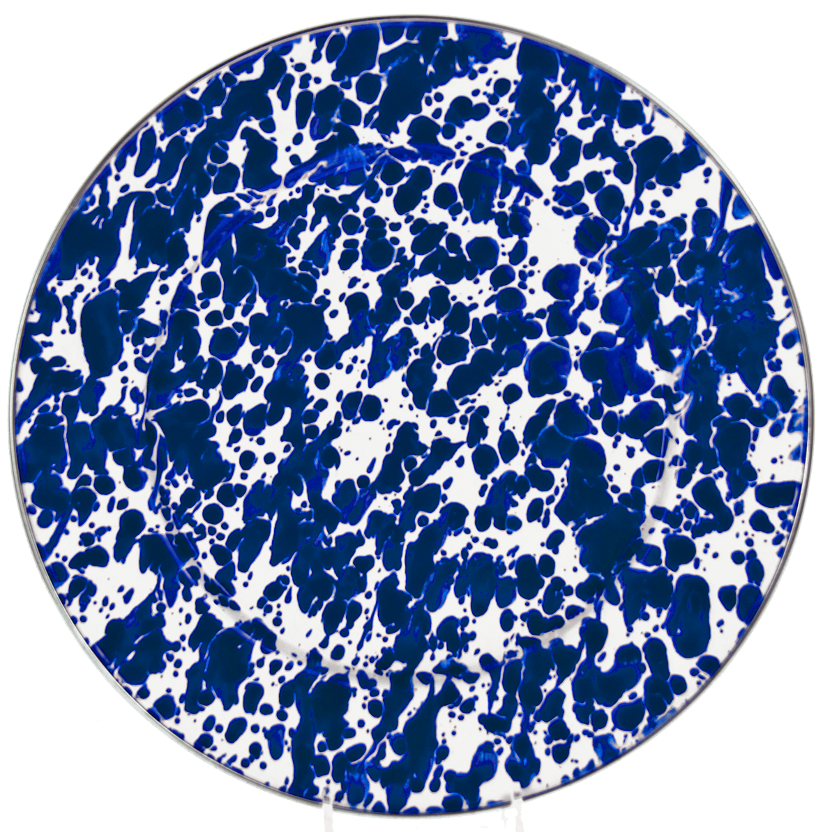 Cb07 Cobalt Blue Swirl Dinner Plate - Plate, HD Png Download - Transparent PNG Free Download