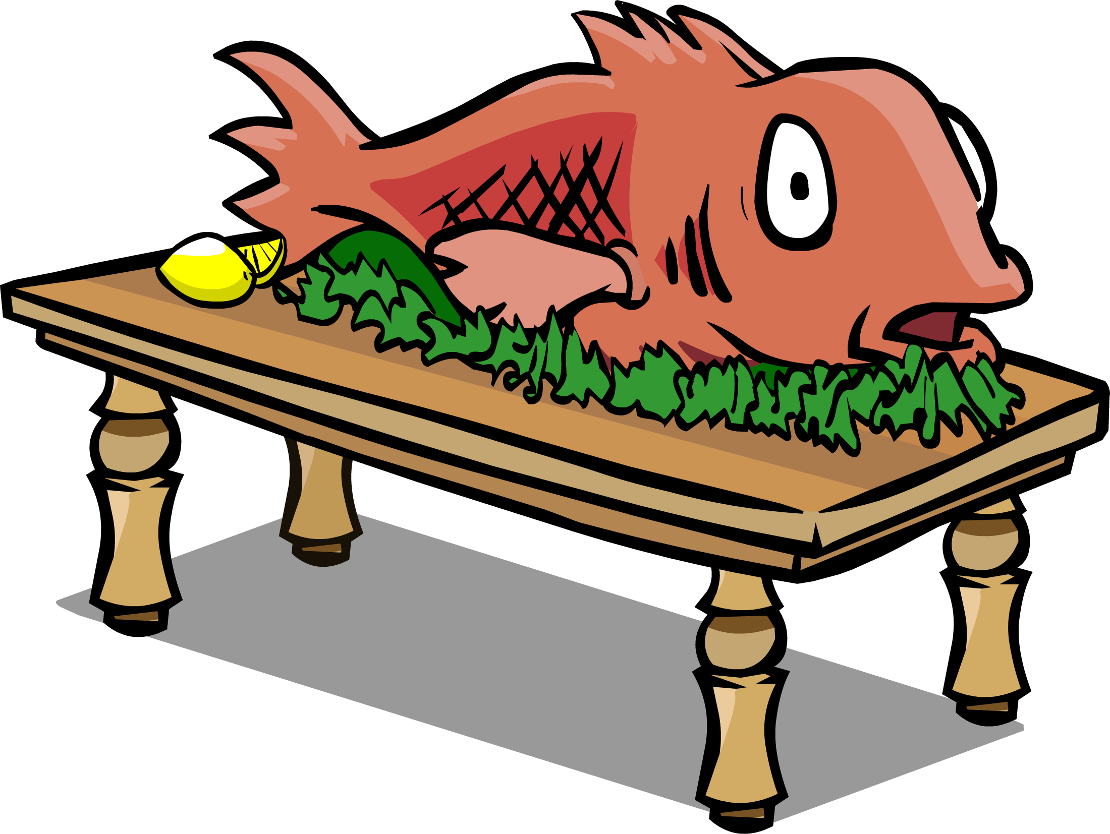 Dinner Table Sprite - Cartoon Coffee Table Clipart, HD Png Download - Dinner Transparent PNG Free Download
