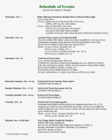 Schedule Of Events Thursday, Nov - Types Of Ed, HD Png Download - Dinner Transparent PNG Free Download