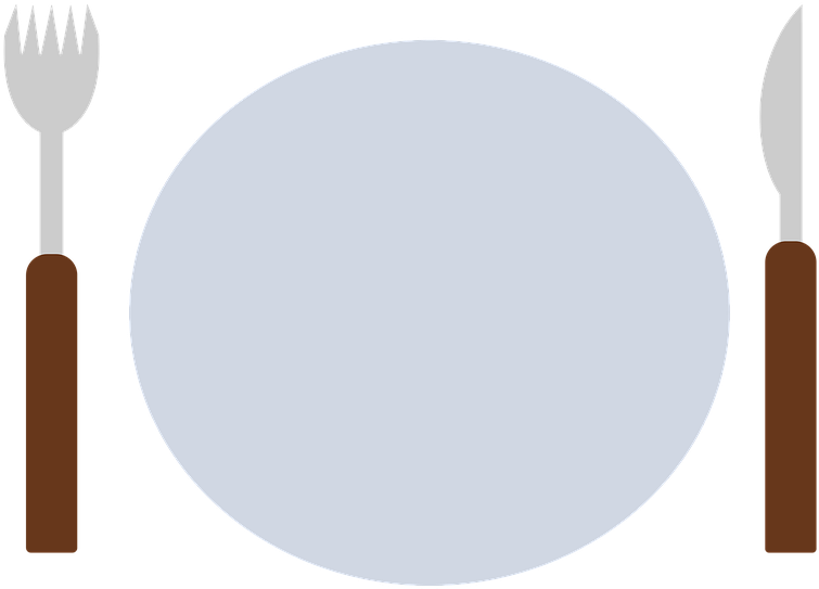 Dinner Plate Clipart Cutlery - Circle, HD Png Download - Dinner Transparent PNG Free Download